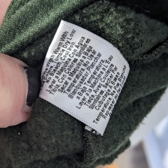 Beyond Yoga Crossed X Cowl Cozy Fleece Back Pullover Sweatshirt Forest Green XS - Picture 11 of 11